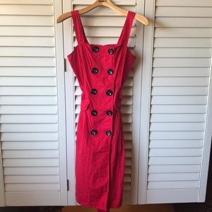 Beautiful Red Button Dress 👗❤️